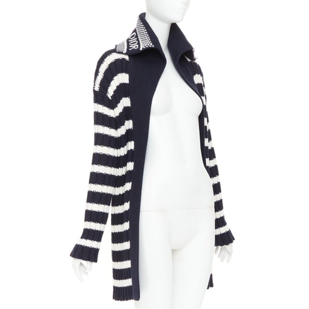 Dior Cotton Cashmere Striped Cardigan